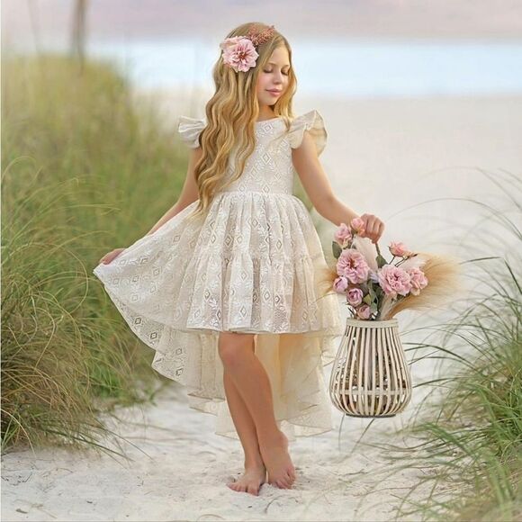 NWT Dollcake Beach Babes High-Low Girls  Dress  Size 8 - Picture 2 of 7